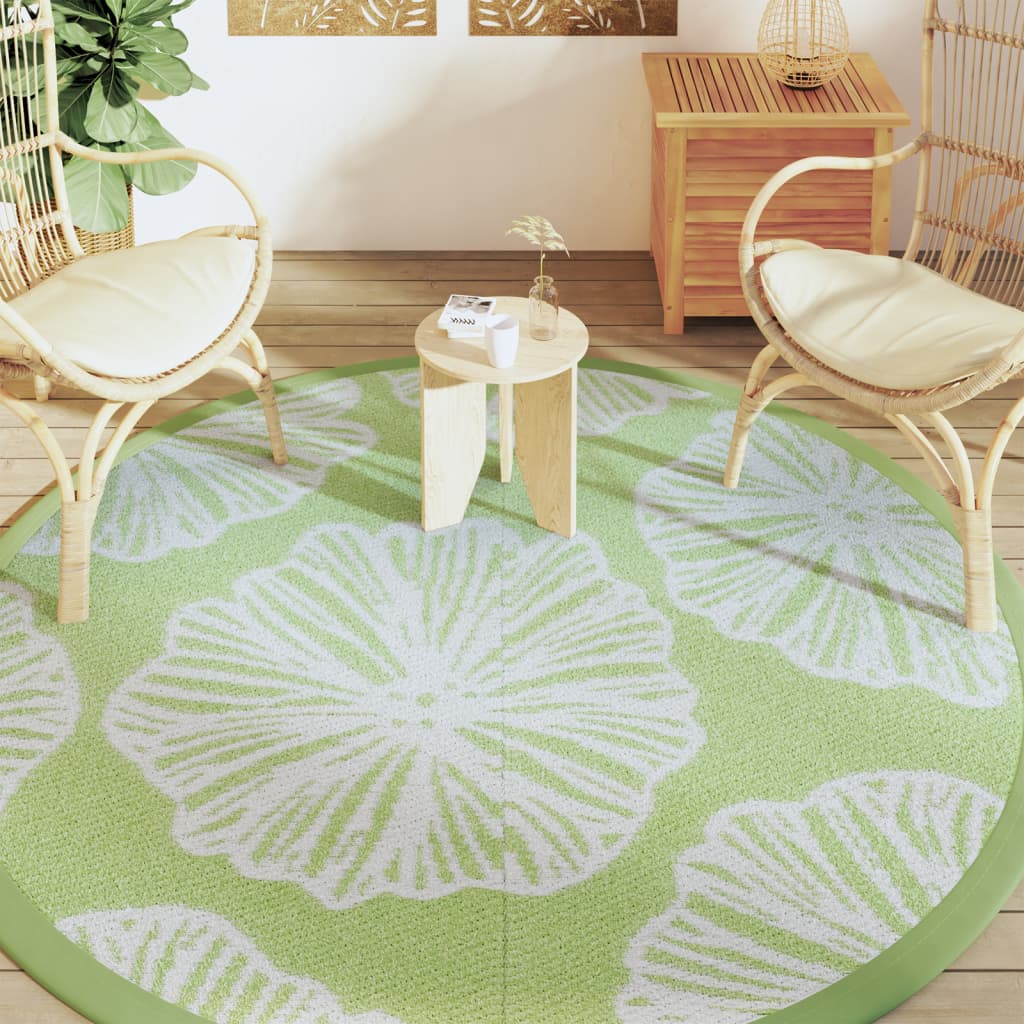 Outdoor Carpet ARAKIL Green Ø200 cm PP