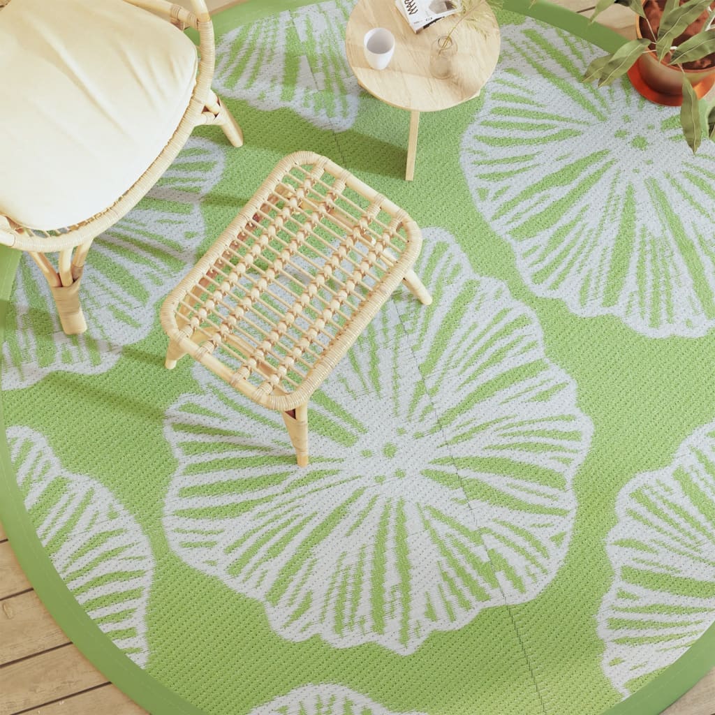 Outdoor Carpet ARAKIL Green Ø200 cm PP
