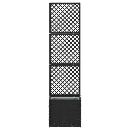 Garden Trellis Planter Black 35 x 30 x 135 cm Metal