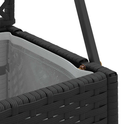 Garden Trellis Planter Black 70 x 30 x 135 cm Metal