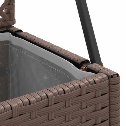 Garden Trellis Planter Brown 70 x 30 x 135 cm Metal