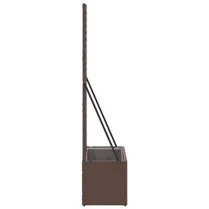 Garden Trellis Planter Brown 70 x 30 x 135 cm Metal