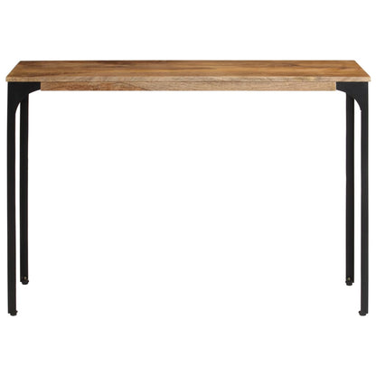 Console Table Brown 110x35x76 cm Solid Wood Mango and Iron