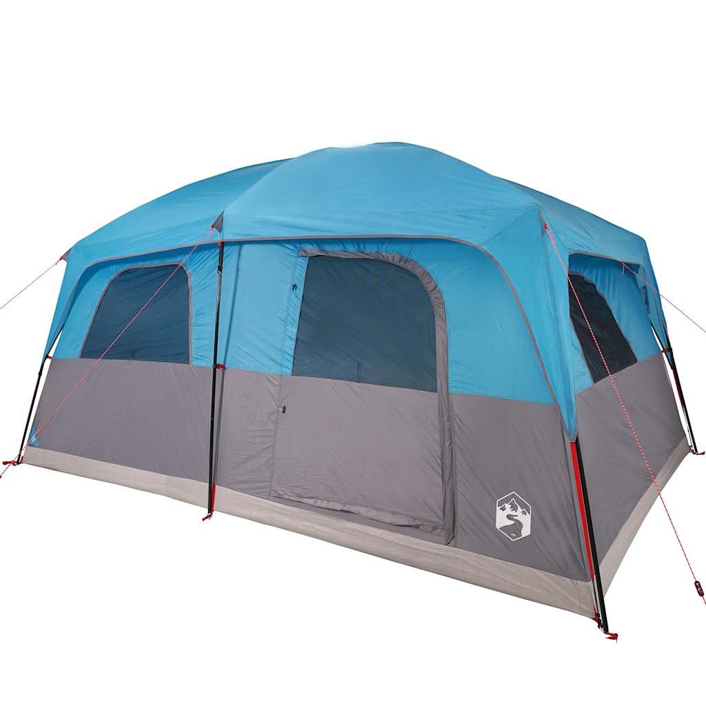 Family Tent Cabin 8-Person Blue Waterproof