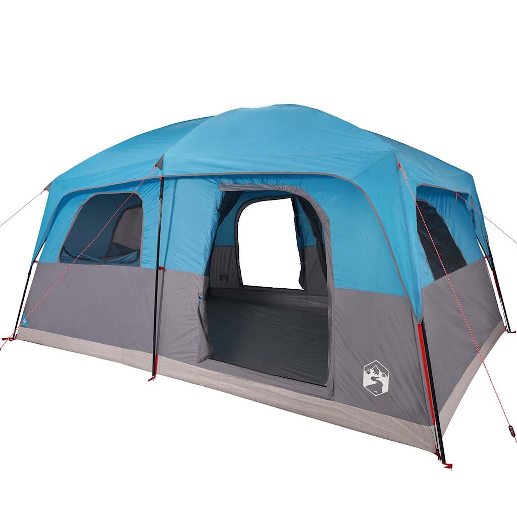 Family Tent Cabin 8-Person Blue Waterproof