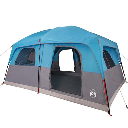Family Tent Cabin 8-Person Blue Waterproof