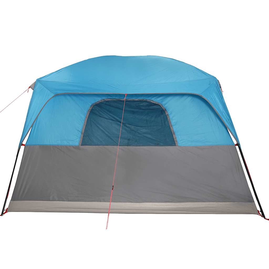 Family Tent Cabin 8-Person Blue Waterproof