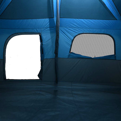 Family Tent Cabin 8-Person Blue Waterproof