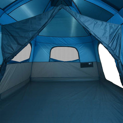 Family Tent Cabin 8-Person Blue Waterproof