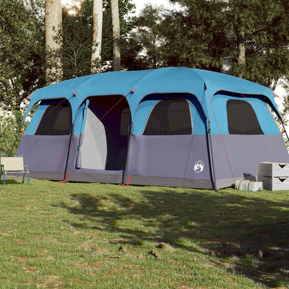 Family Tent Cabin 10-Person Blue Waterproof