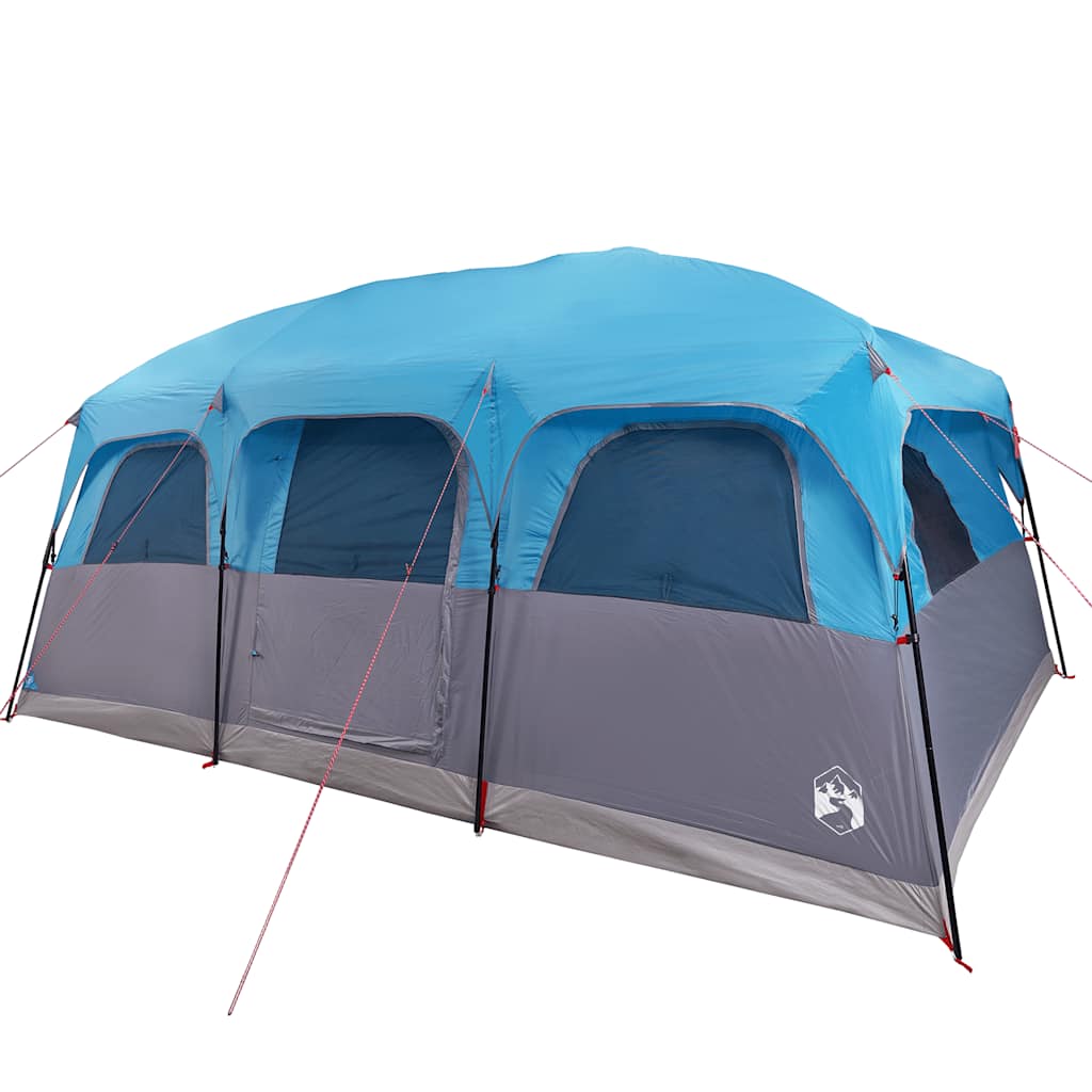 Family Tent Cabin 10-Person Blue Waterproof