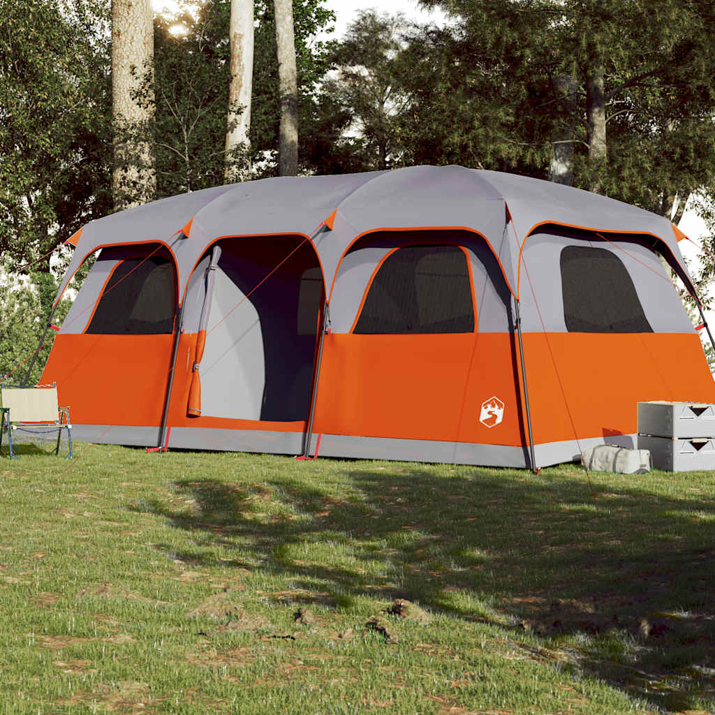 Family Tent Cabin 10-Person Grey Waterproof