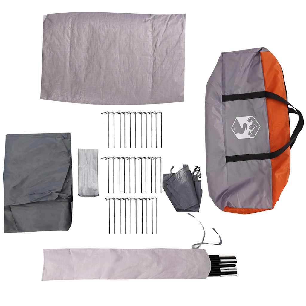 Family Tent Cabin 10-Person Grey Waterproof
