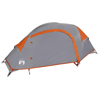 Camping Tent Dome 1-Person Orange Waterproof