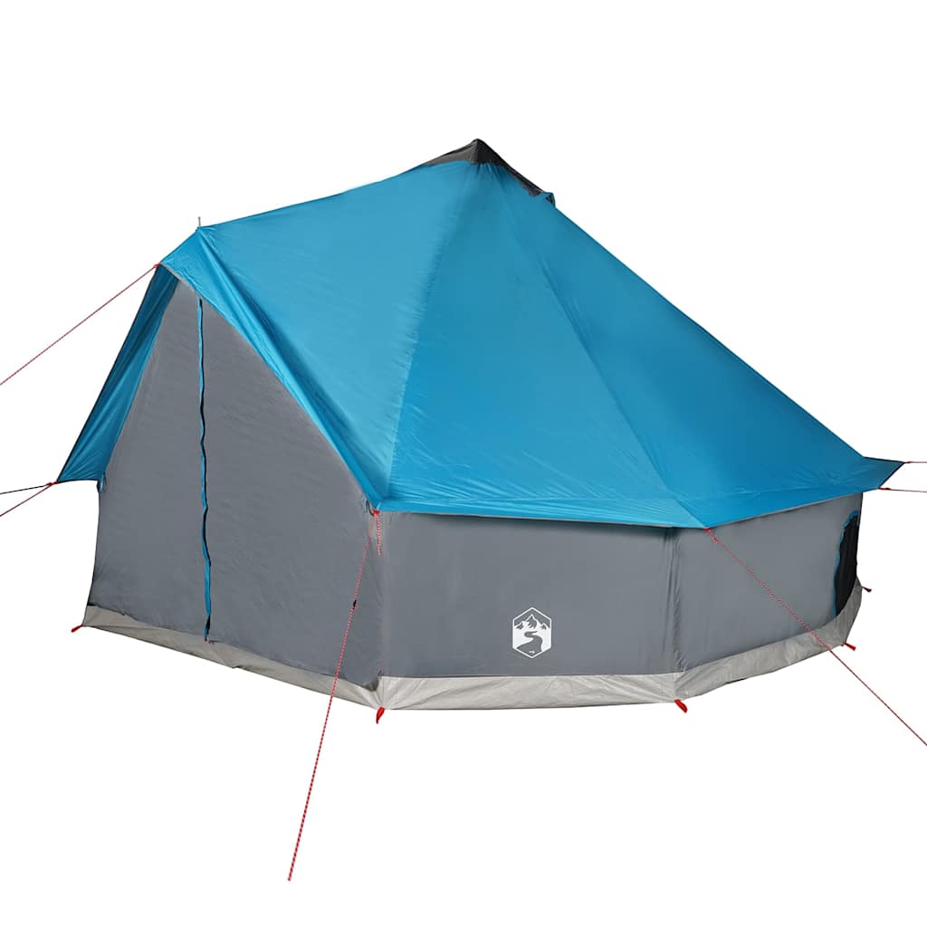 Family Tent Tipi 6-Person Blue Waterproof