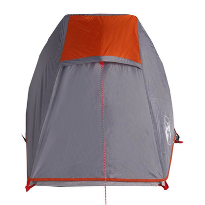 Camping Tent Tunnel 1-Person Grey and Orange Waterproof