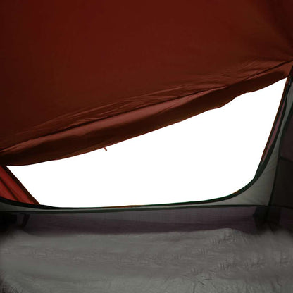 Camping Tent Tunnel 1-Person Grey and Orange Waterproof