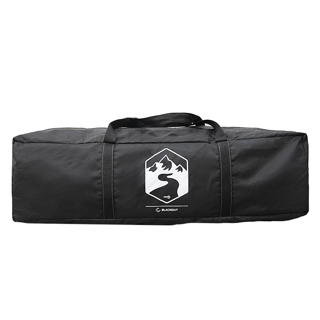 Camping Tent Tunnel 2-Person White Blackout Fabric Waterproof