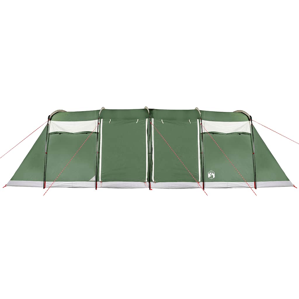 Family Tent Tunnel 10-Person Green Waterproof