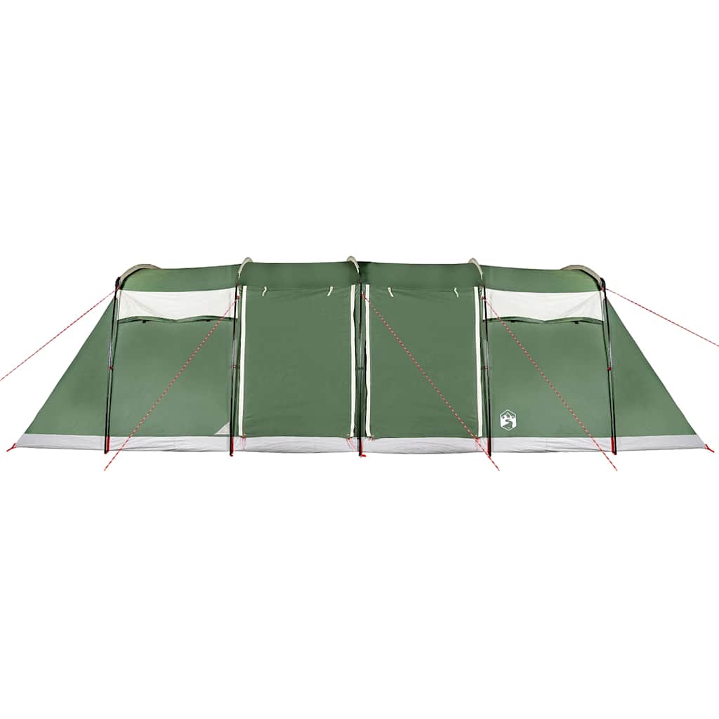 Family Tent Tunnel 10-Person Green Waterproof