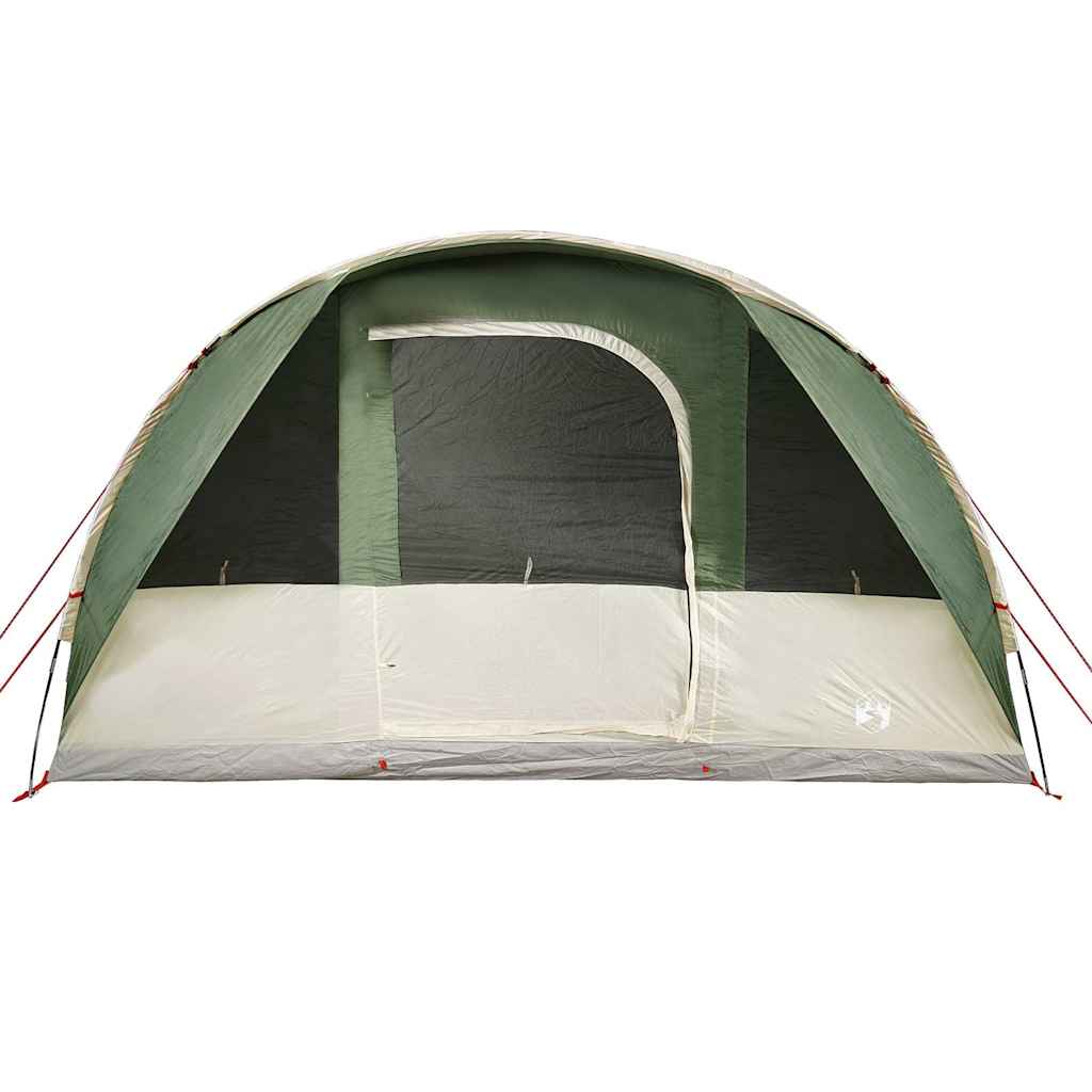 Family Tent Tunnel 7-Person Green Waterproof