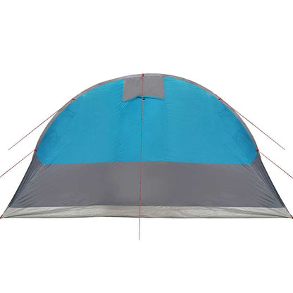 Family Tent Tunnel 7-Person Blue Waterproof