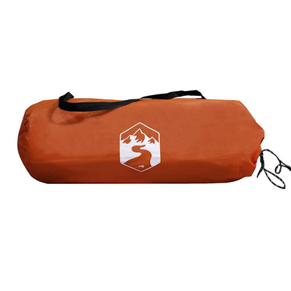 Camping Tent Dome 4-Person Grey and Orange Waterproof