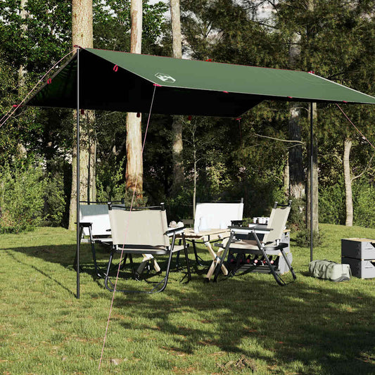 Camping Tarp Green 360x294 cm Waterproof