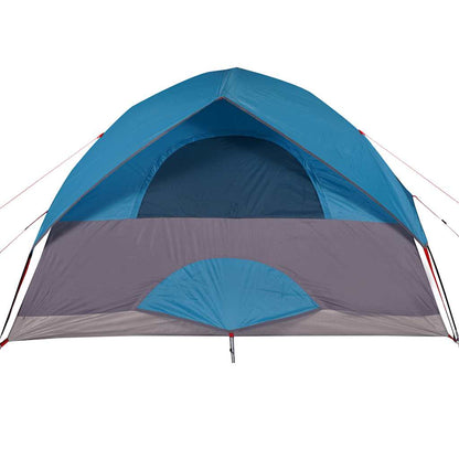 Family Tent Dome 6-Person Blue Waterproof