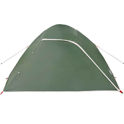 Camping Tent Dome 4-Person Green Waterproof