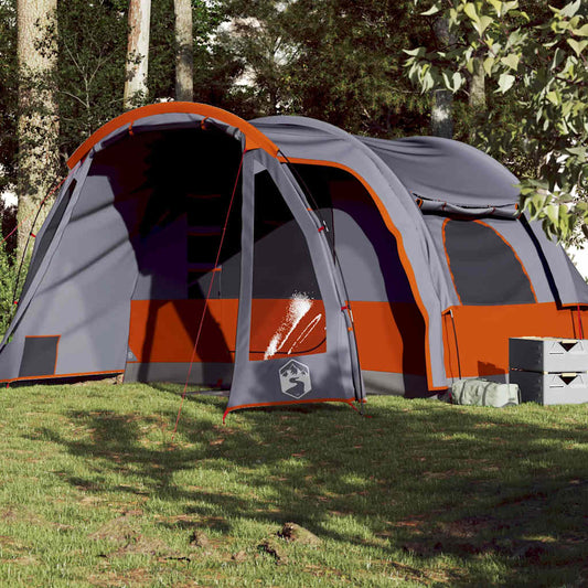 Family Tent 6-Person Grey Waterproof