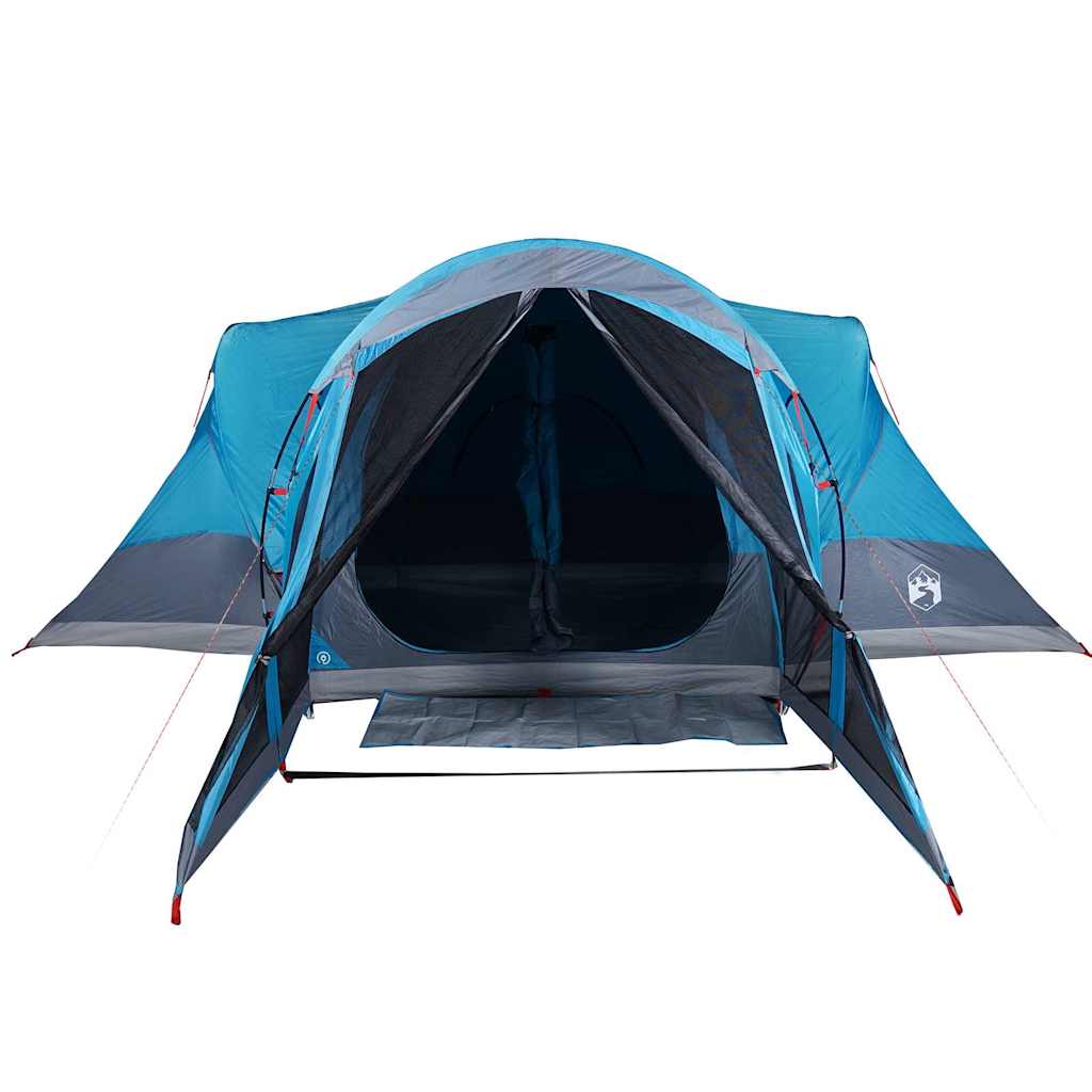 Family Tent Tipi 8-Person Blue Waterproof