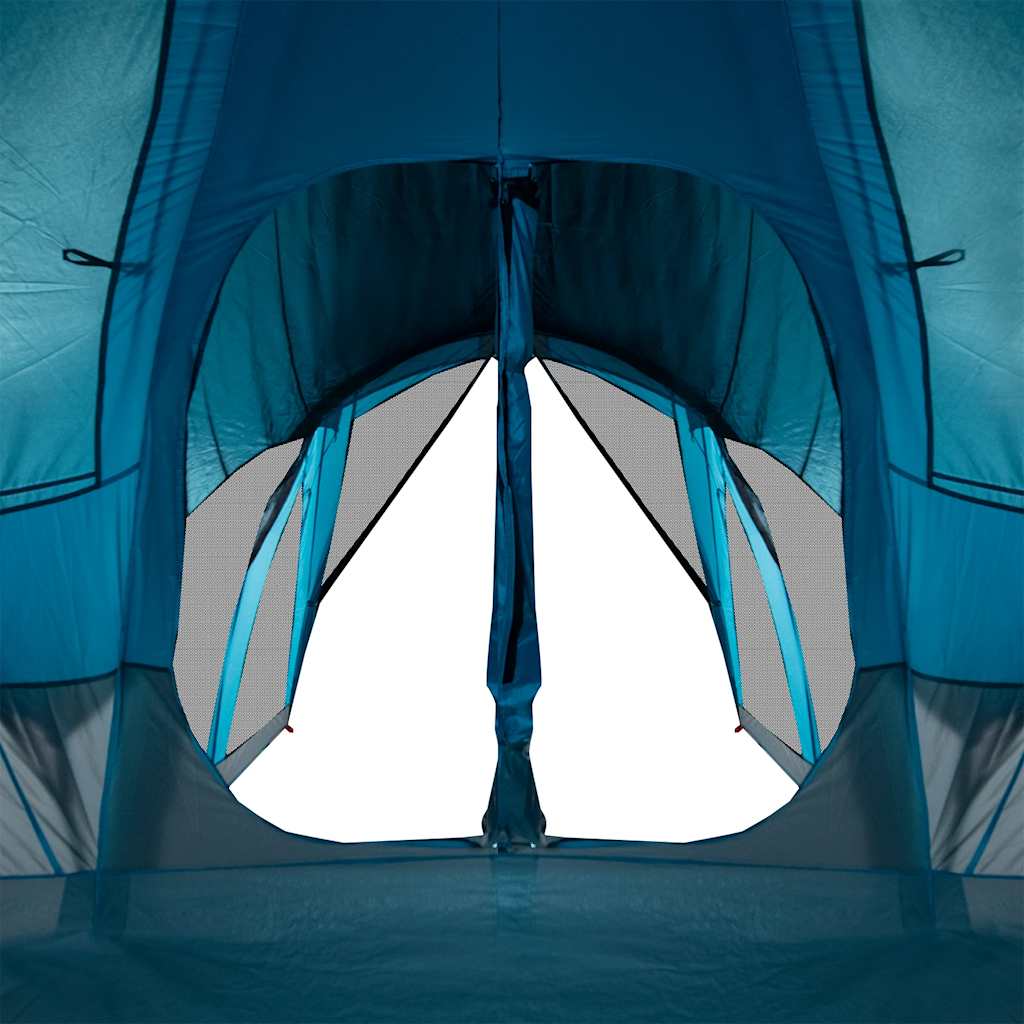 Family Tent Tipi 8-Person Blue Waterproof