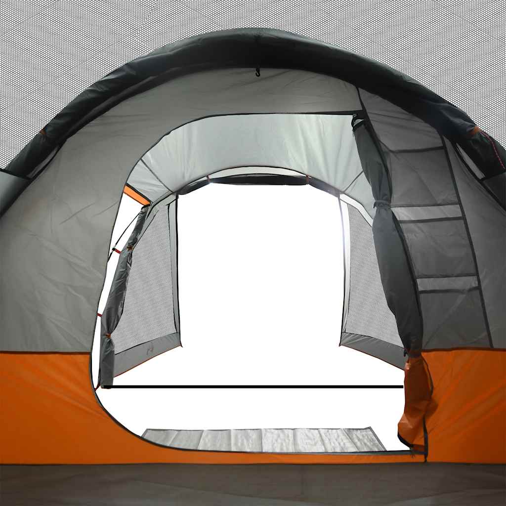 Camping Tent Tunnel 4-Person Grey Waterproof