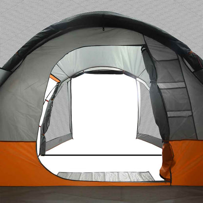 Camping Tent Tunnel 4-Person Grey Waterproof