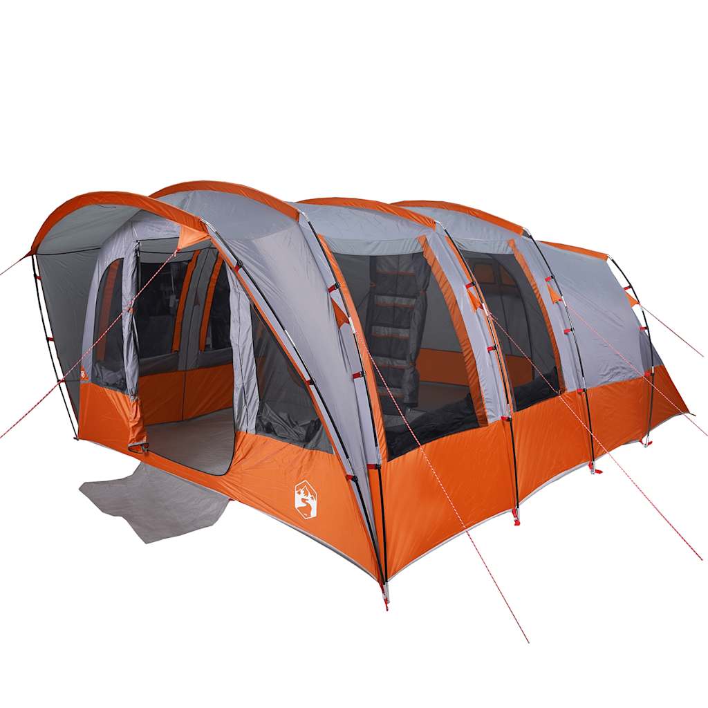 Family Tent Tunnel 8-Person Grey Waterproof