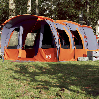 Family Tent Tunnel 8-Person Grey Waterproof