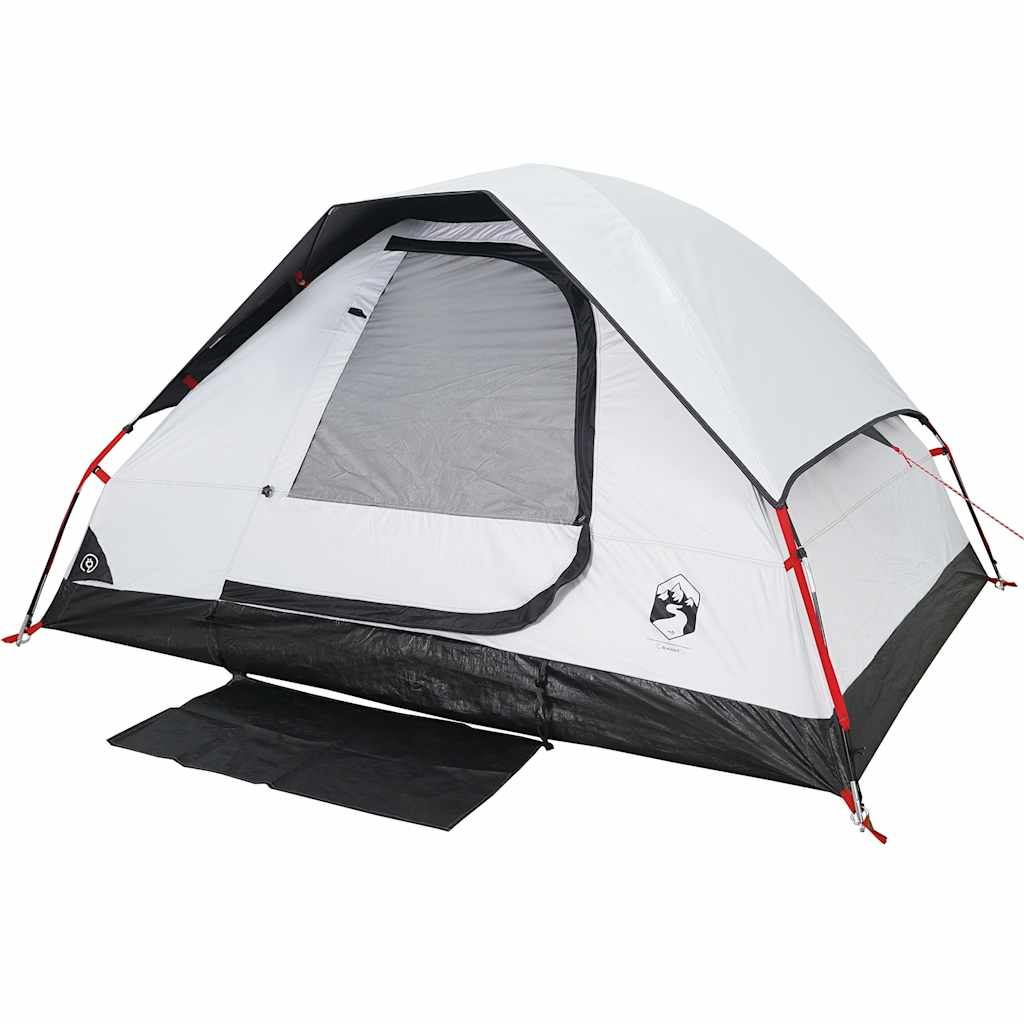 Camping Tent Dome 2-Person White Blackout Fabric Waterproof