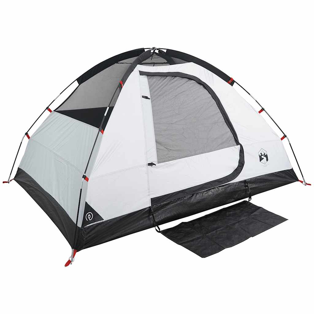 Camping Tent Dome 2-Person White Blackout Fabric Waterproof