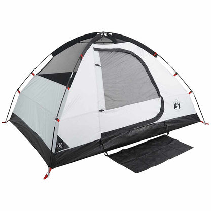 Camping Tent Dome 2-Person White Blackout Fabric Waterproof
