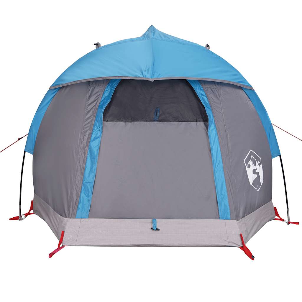 Camping Tent Dome 1-Person Blue Waterproof