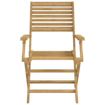 Garden Chair |  Set of 2 | Light Wood | Solid Acacia wood
