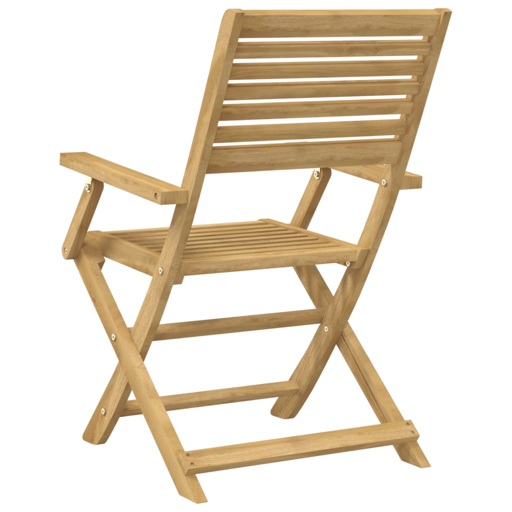 Garden Chair |  Set of 2 | Light Wood | Solid Acacia wood