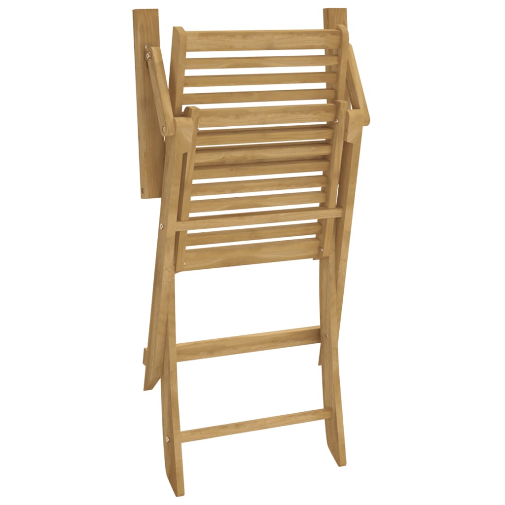 Garden Chair |  Set of 2 | Light Wood | Solid Acacia wood