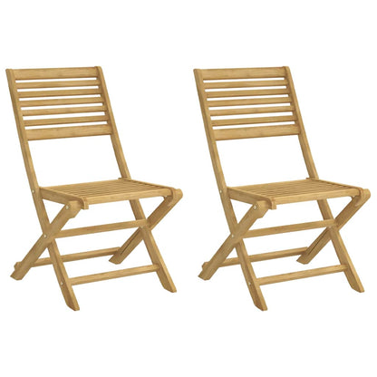 Folding Chairs 2 pcs 48,5x61,5x87 cm Solid Wood Acacia
