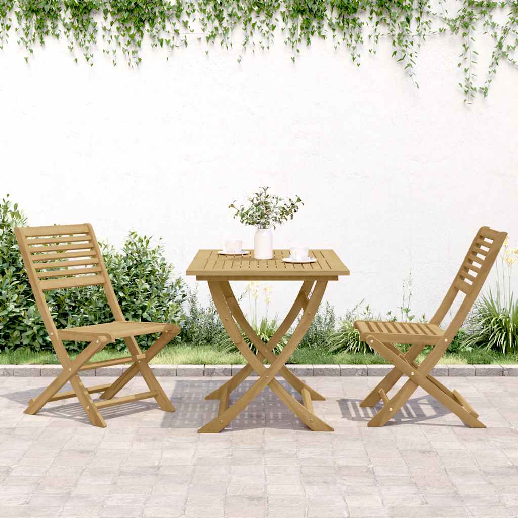 Folding Chairs 2 pcs 48,5x61,5x87 cm Solid Wood Acacia