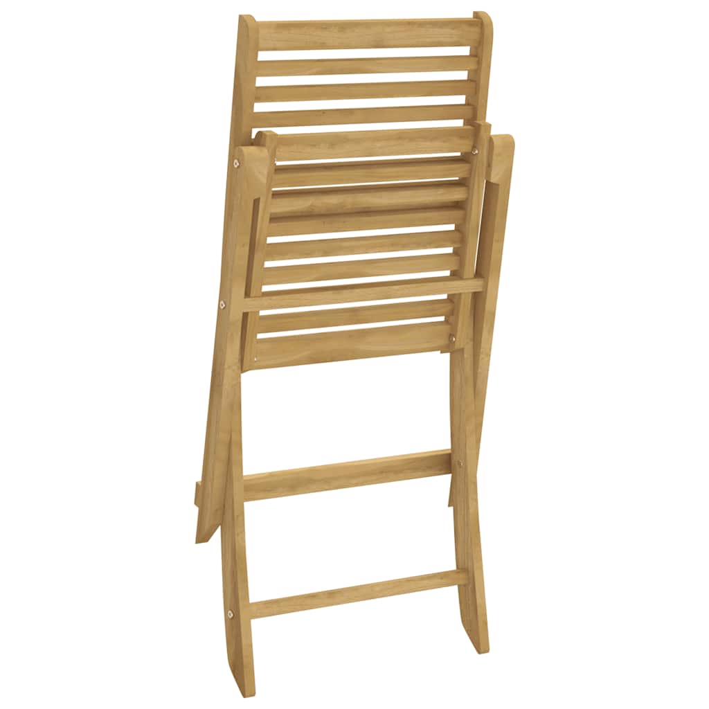 Folding Chairs 2 pcs 48,5x61,5x87 cm Solid Wood Acacia