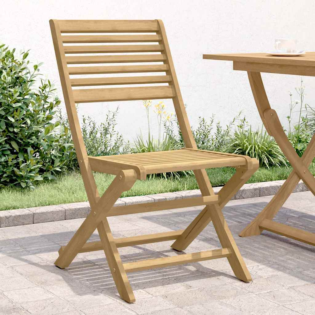 Folding Chairs 2 pcs 48,5x61,5x87 cm Solid Wood Acacia