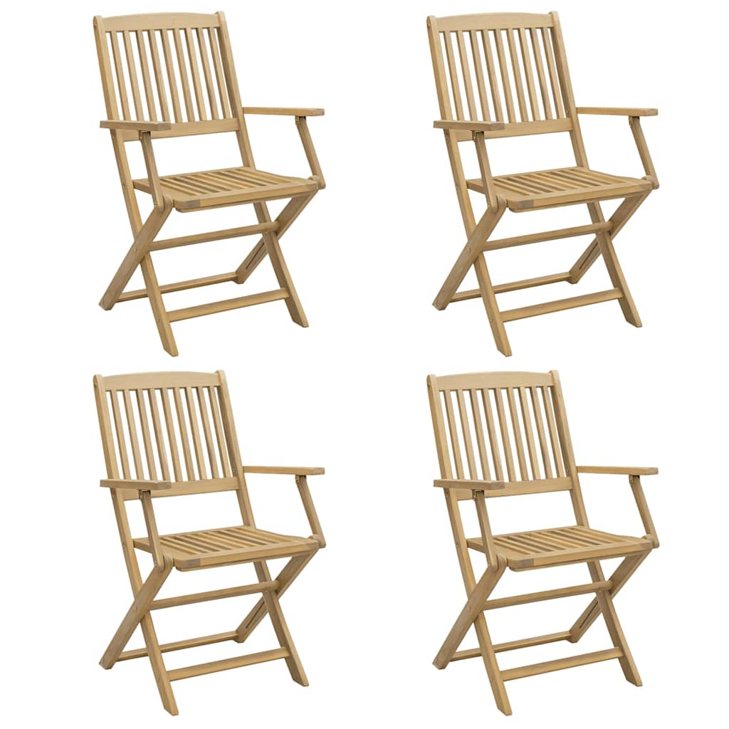 Folding Garden Chairs 4 pcs 54x61x88 cm Solid Wood Acacia