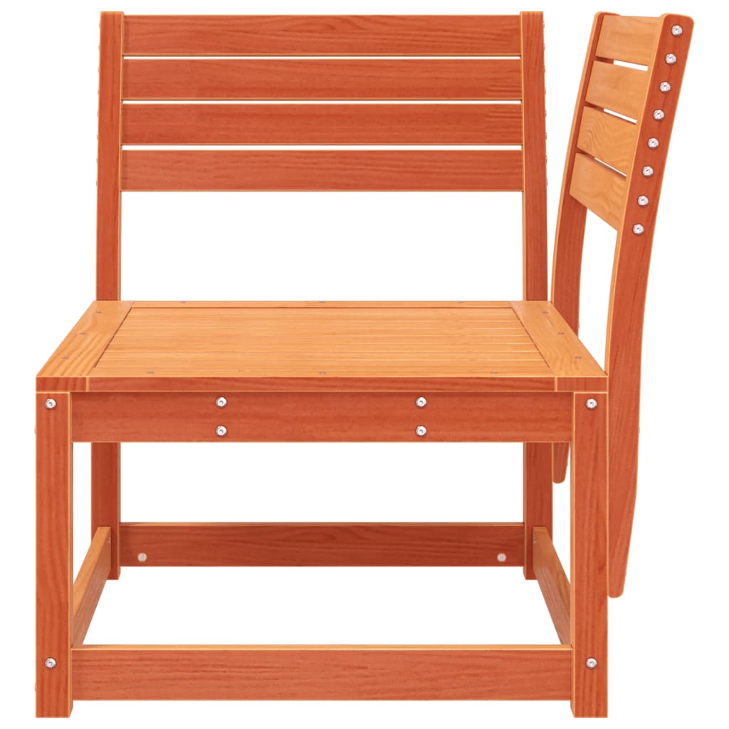 Garden Sofa | Wax Brown | Solid Pine Wood | Single | Modular